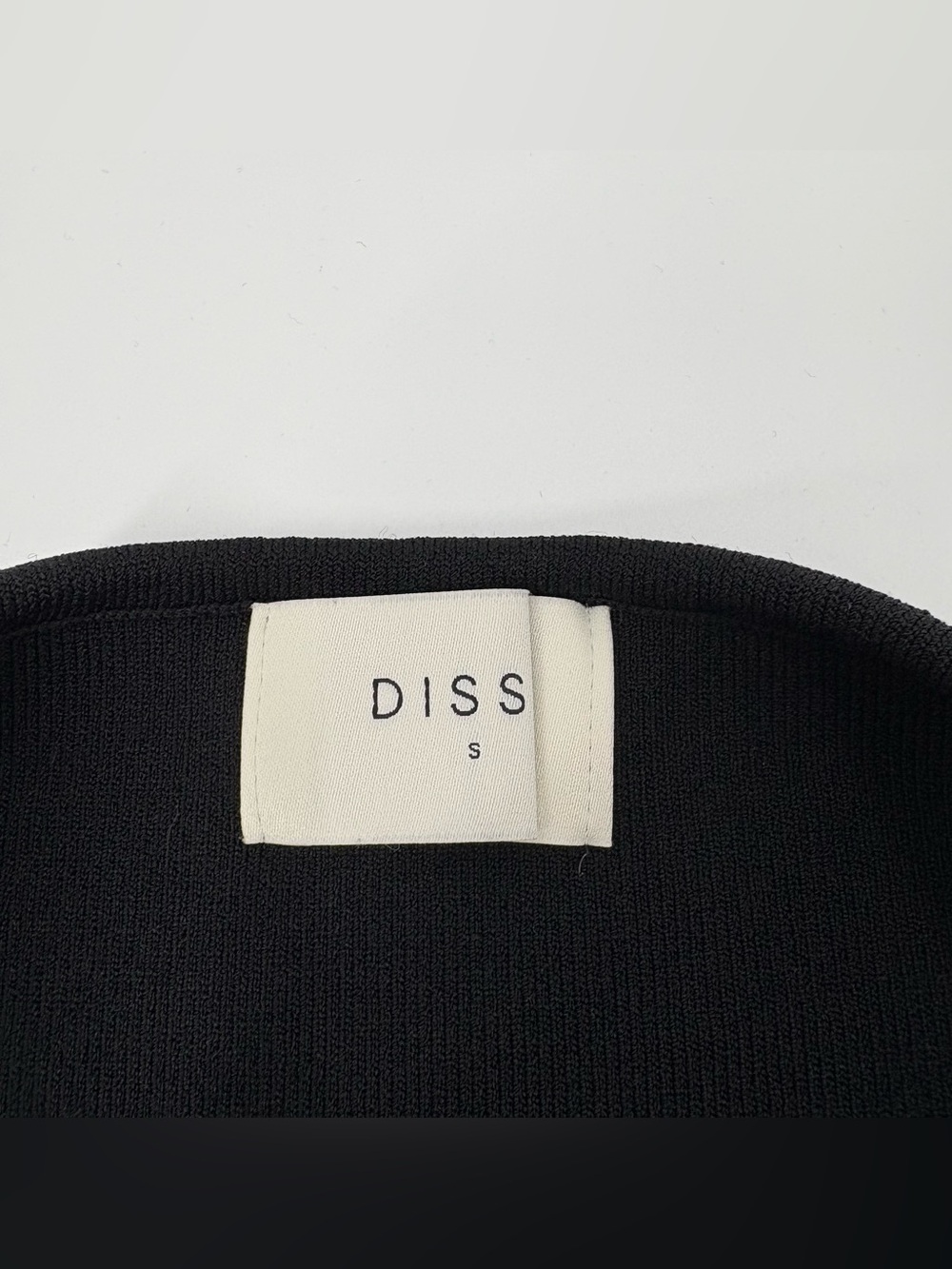 DISSH Black Ribbed Tube Top - Picture 3 of 6